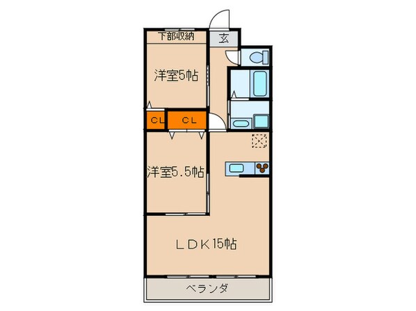 マ－ヴェラスの物件間取画像